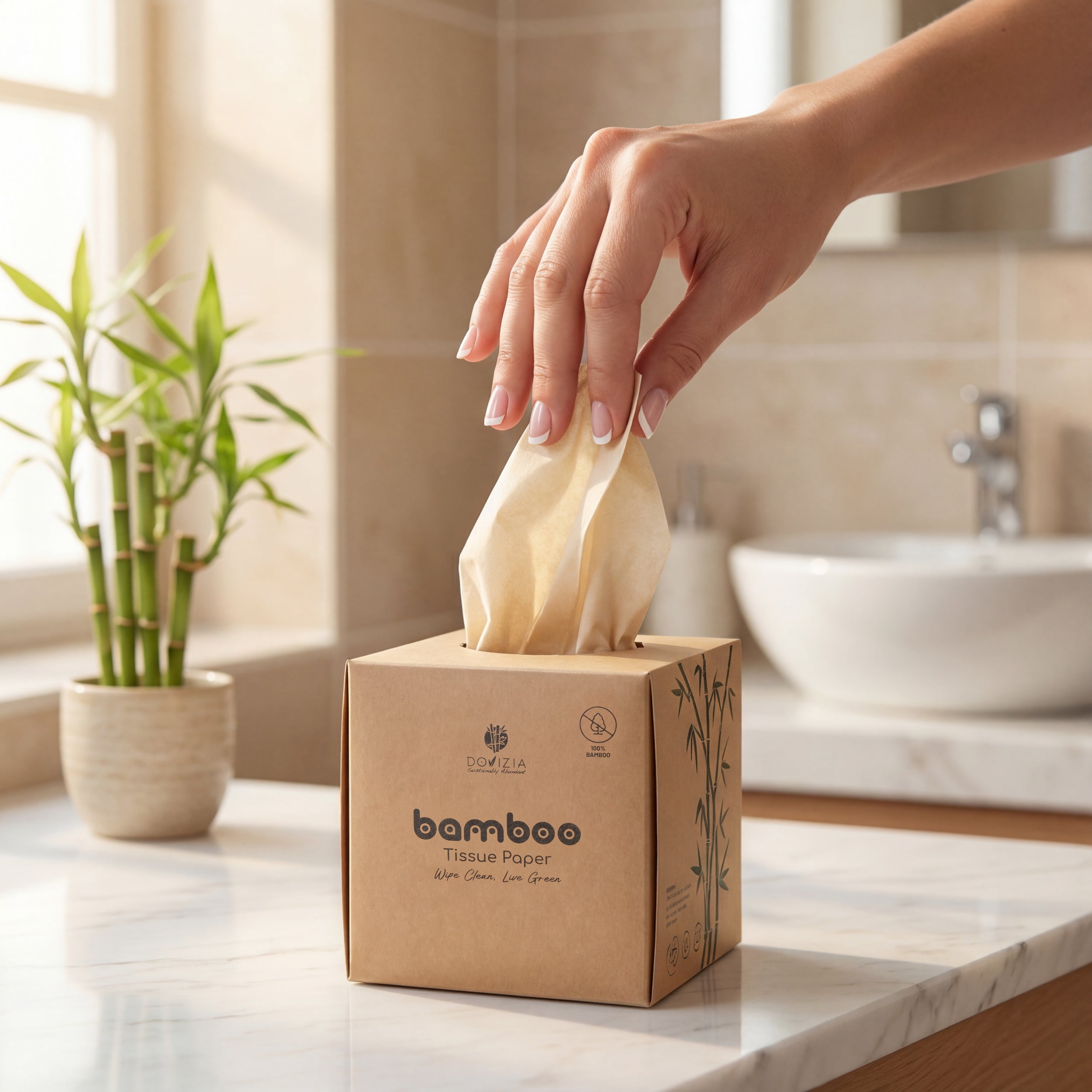 Bamboo Facial Tissue