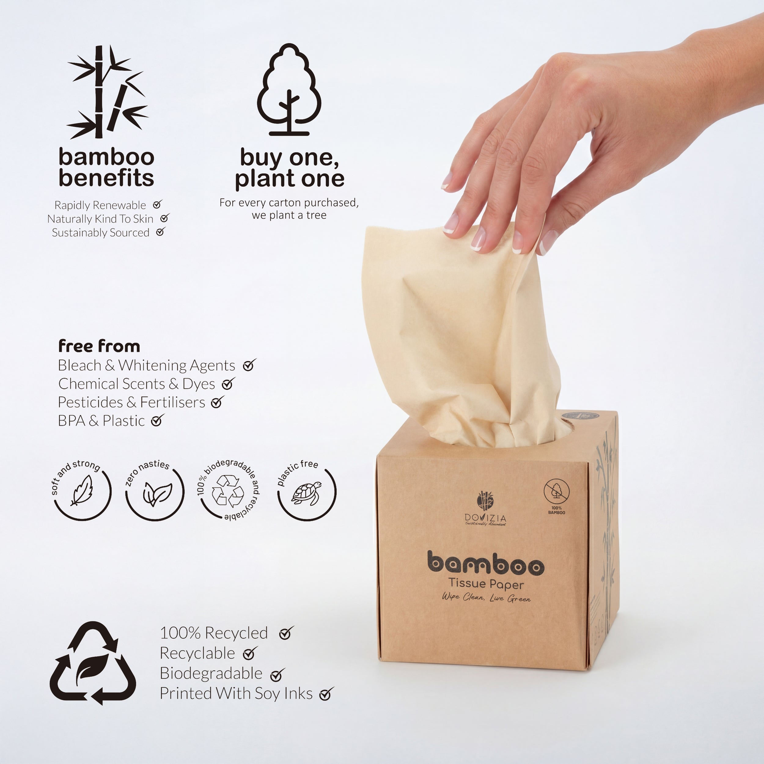 Bamboo Facial Tissue